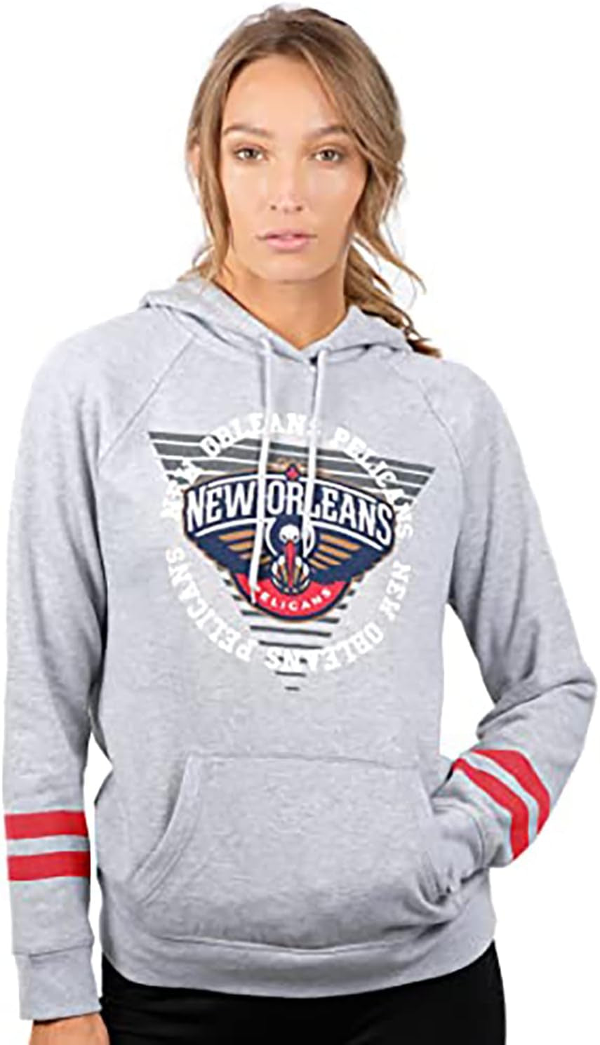 NBA Womens Soft Fleece Crop Top Pullover Hoodie Womens
