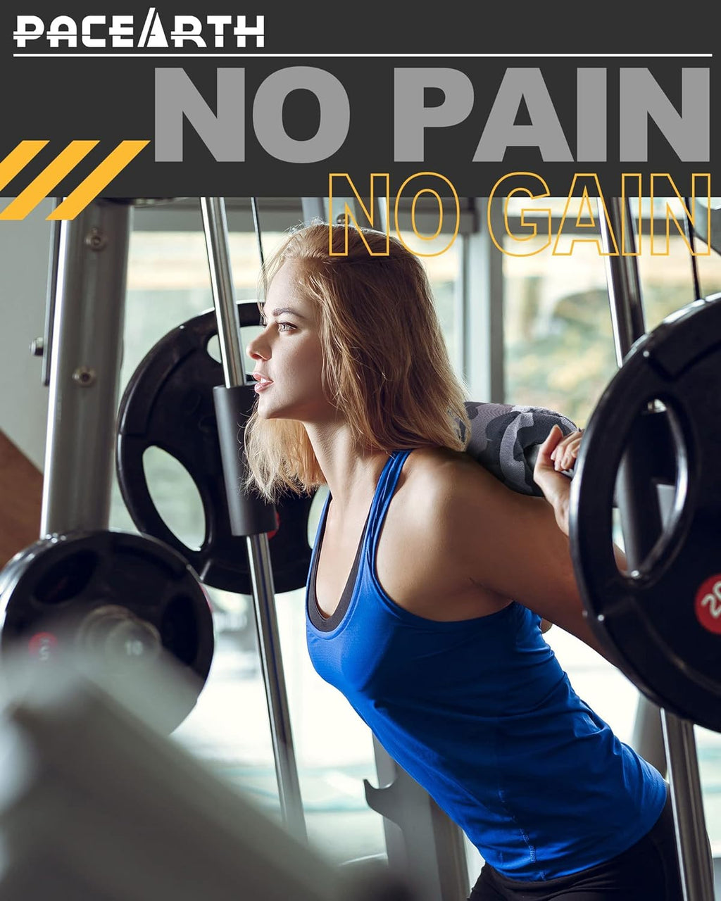 Barbell Pad for Hip Thrust, Standard Barbell Protective Foam, Squat Bar Pad with Closure, Neck & Shoulder Padding Hip Thrust Pad, Fits All Standard and Olympic Bars