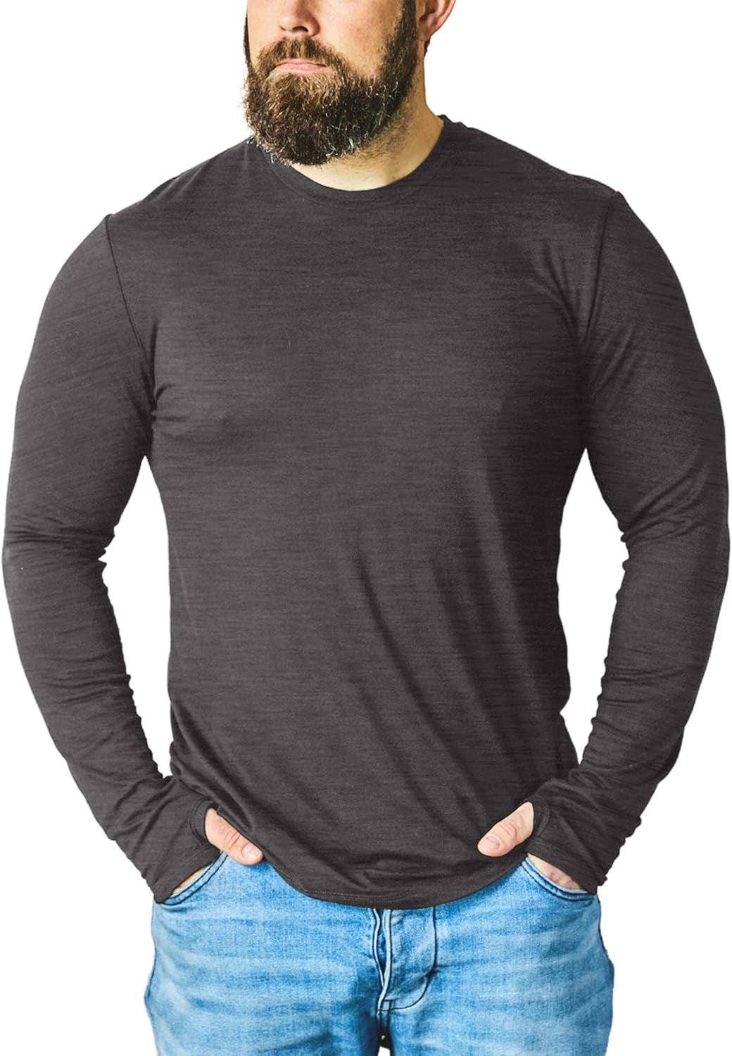 New Zealand 100% Merino Longsleeve Baselayer with Thumbloops - Select Color and Size